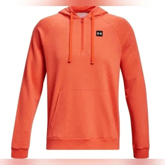Under Armour RIVAL FLEECE 1/2 ZIP HD orange - Picture 3 of 5